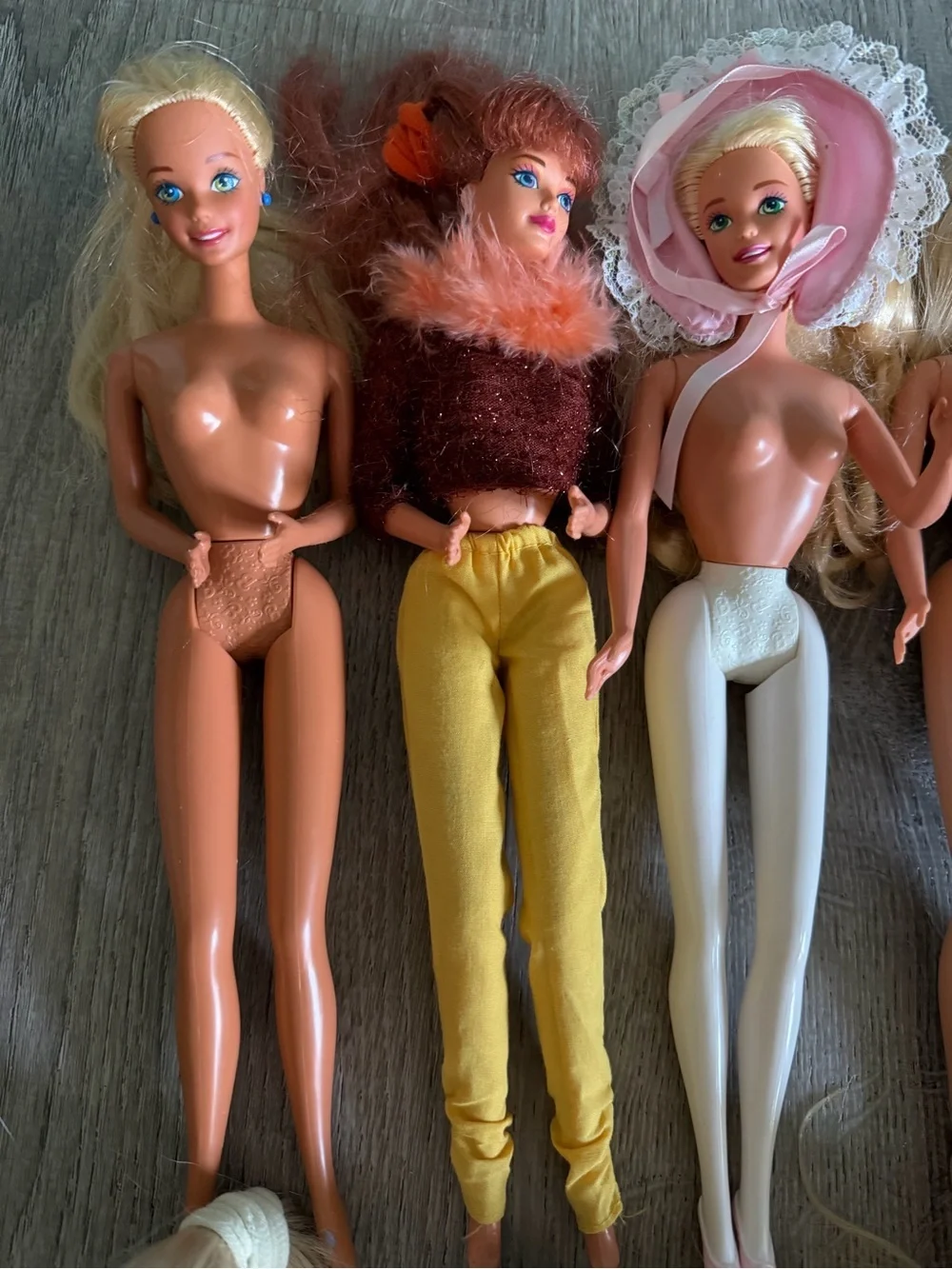 Lot of Barbie & 1 Ken Doll parts / OOAK / nude dolls 12 total lot #1